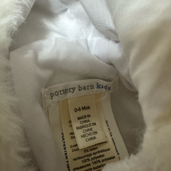 Pottery Barn Kids plush white duck duckling costume 0-6m baby 16” sts - Picture 3 of 3